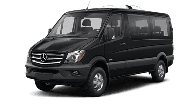 Mercedes Sprinter van for group airport transfers