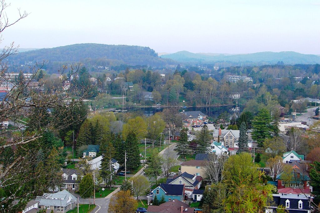 Downtown Huntsville in north Muskoka